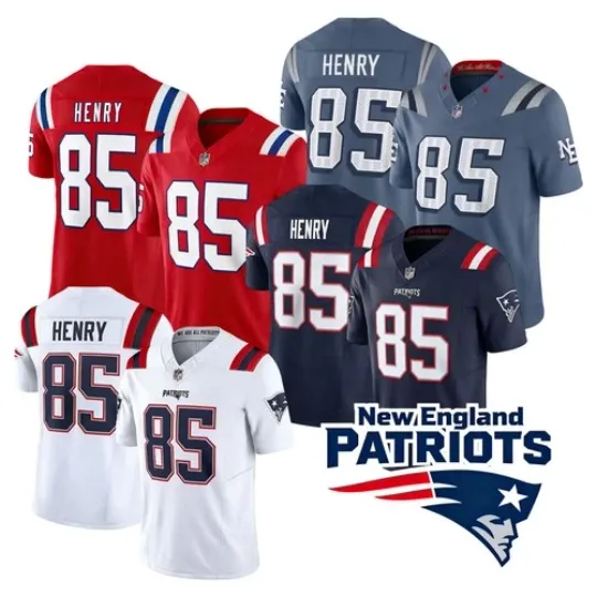 Discover NWT Men's Patriots #85 Hunter Henry Limited Player All Stitched Jersey