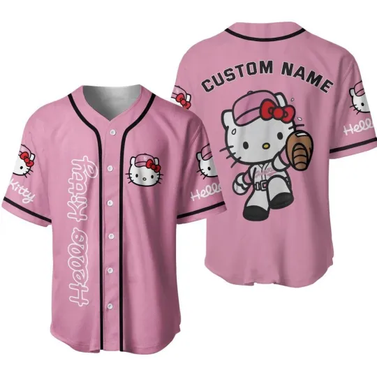 Discover Hello Kitty Jersey Shirt, Hello Kitty Baseball Jersey