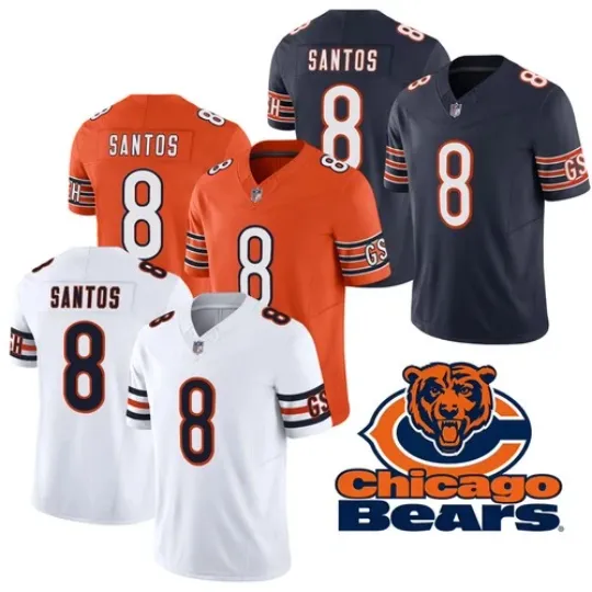 Discover Cairo Santos #8 Men's Bears Limited Player All Stitched Jersey S-3XL-NWT