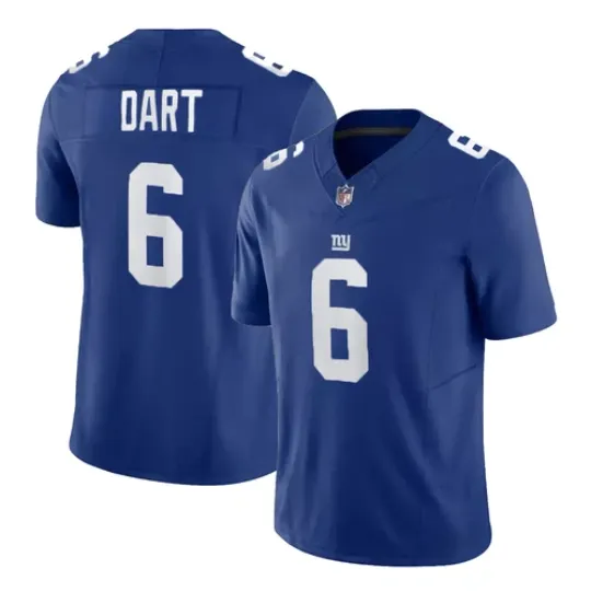 Discover Giants Men's/Youth #6 Jaxson Dart Royal Alternate Game Stitched Player Jersey