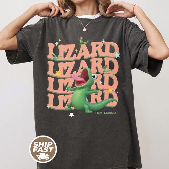 Discover Tom Lizard Shirt, Hoppers Movie Shirt, Funny Lizard Cartoon Shirt, Cute Animal Character Shirt, Pixar Inspired Movie Fan Graphic Tee