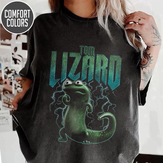 Discover Tom Lizard Portrait Tee, Pixar Movie Hoppers Tom Lizard Shirt,Mabel Tanaka Ellen Bear, WDW Disneyland Family Vacation Trip Gifts
