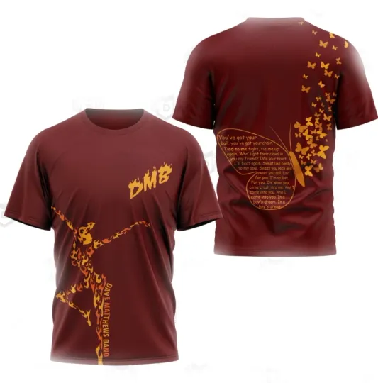 Discover Dave Matthews Band Music Tour Band Full Size 3D T Shirt For Men