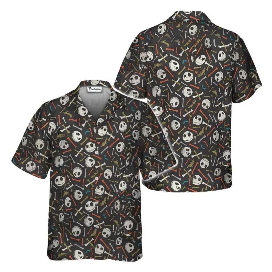 Discover Disney Jack Skellington Hawaiian Shirt, Disney Cruise Button Down Vacation Shirt