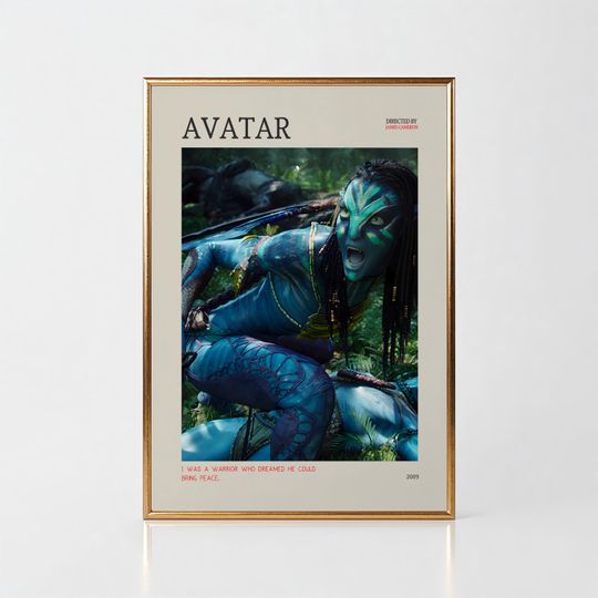 Avatar Movie Poster – James Cameron Sci-Fi Film Art Vertical Poster
