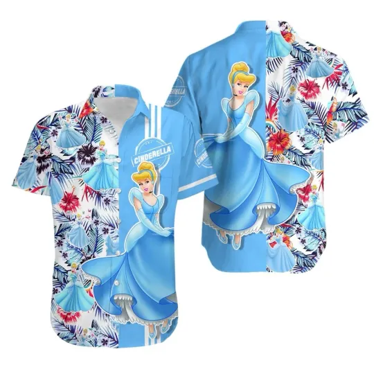 Discover Cinde Hawaiian Shirt, Disney Cruise Button Down Shirt, Disney Princess Lovers