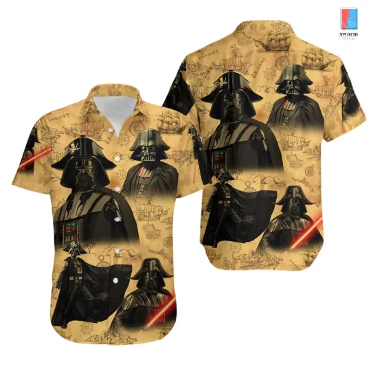 Discover Disney Darth Vader Star Wars Hawaiian Shirt, Disney Cruise Button Down Vacation Shirt