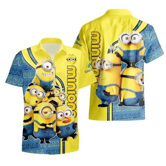 Discover Disney Minions Hawaiian Shirt, Disney Cruise Button Down Vacation Shirt