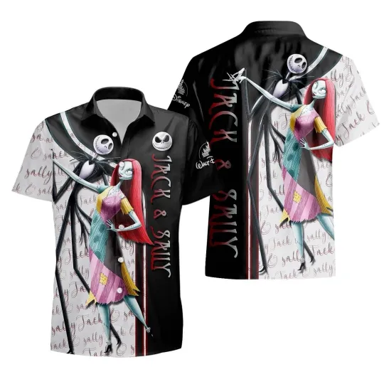 Discover Disney Jack Skellington Hawaiian Shirt, Disney Cruise Button Down Vacation Shirt