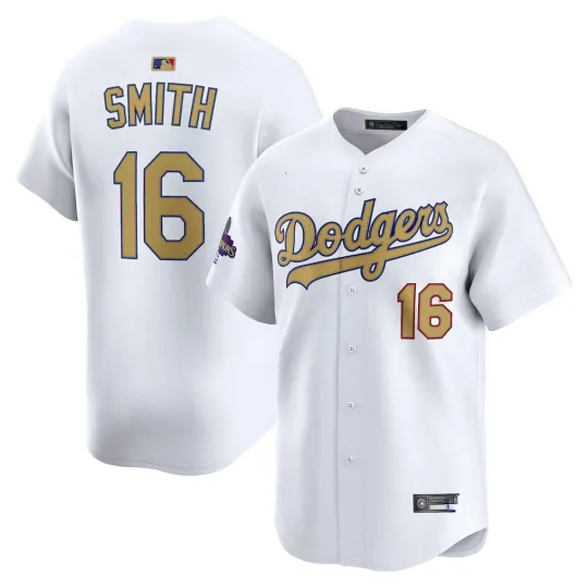 Discover Men's #16 Will Smith White 2025 Gold Collection  All Printed Jersey