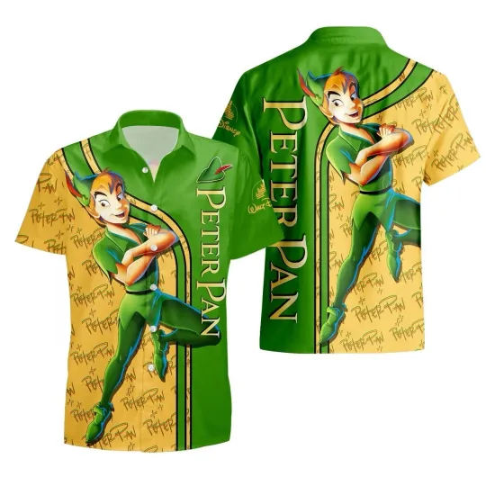 Discover Disney Peter Pan Hawaiian Shirt, Disney Cruise Button Down Vacation Shirt