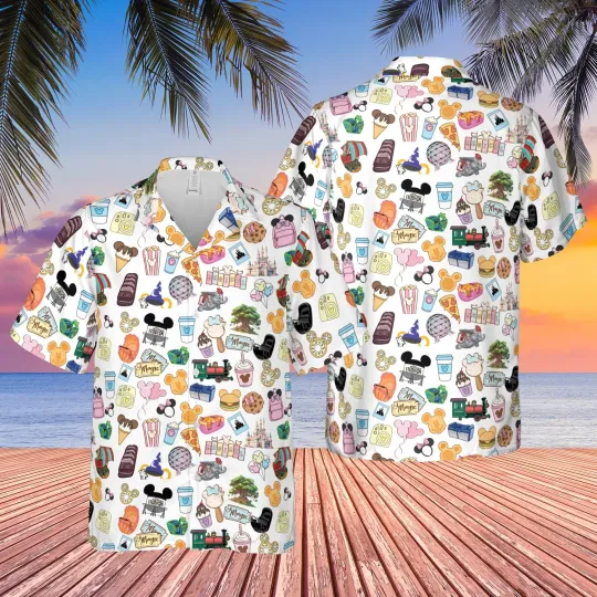 Discover Disneyland Disneyworld Hawaiian Shirt, Disney Cruise Button Down Vacation Shirt