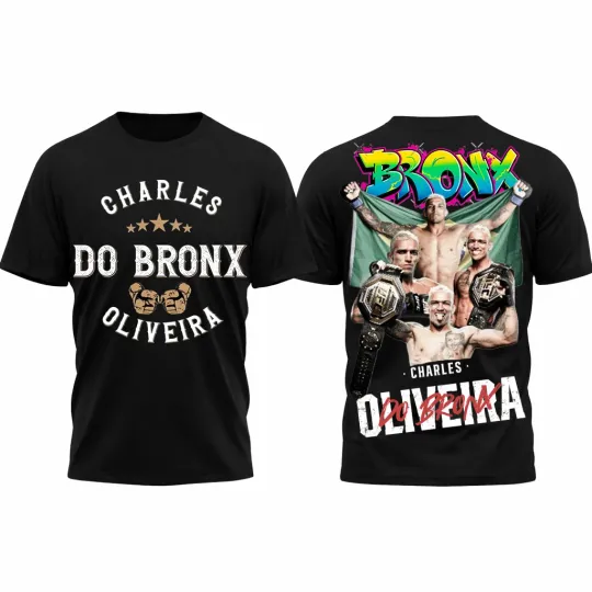 Discover Charles Oliveira UFC Graphic T Shirt Vintage Style MMA Fan Tee