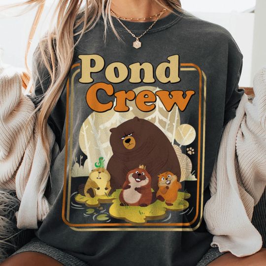 Discover Pond Crew Hopper Tom Lizard Beaver Comfort Color Shirt, Disney Pixar Movie Hoppers Tee, Disneyland Trip Shirt 2026