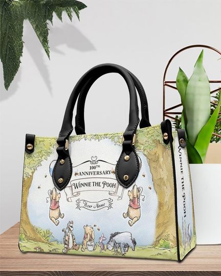 Discover Winnie The Pooh 100th Anniversary Women Bag, Disney 100 Years Friendship Handbag, Classic Pooh Bag For Women