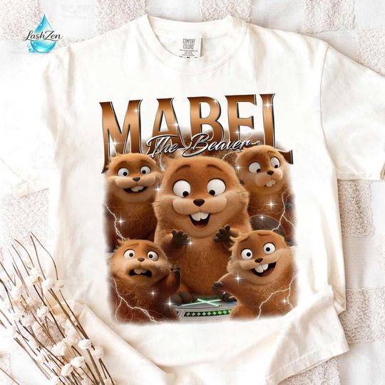 Discover Mabel The Beaver Shirt, Pixar Hoppers King George And Mabel Playing Together T-Shirt, Pixar Mabel Hoppers Shirt, Disneymabel Beaver Shirt