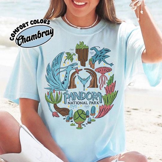 Discover Disney Avatar Fire and Ash Pandora National Park T-Shirt, Disneyland Avatar Land Pandora Family Trip Shirt