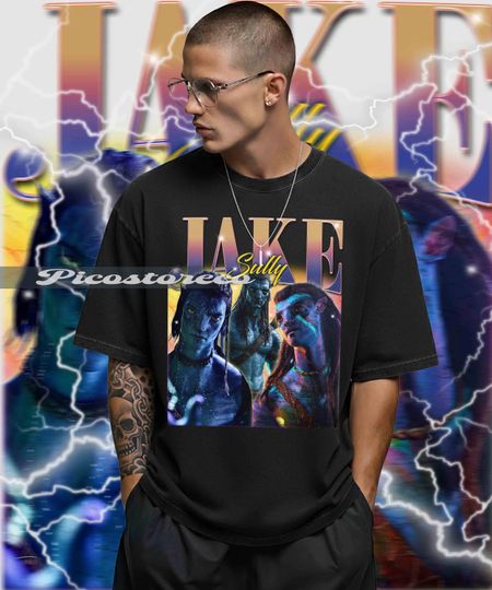 Discover Vintage Jake Sully T-Shirt, Avatar Pandora Design