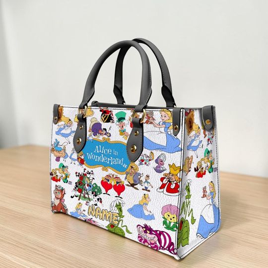 Discover Alice in Wonderland Leather Handbag