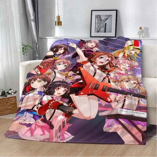 Discover Bang Dream Summer Fleece Blanket for Children
