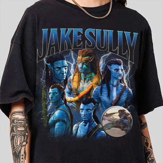 Discover Vintage 90s Jake Sully Shirt, Limited Jake Sully Shirt, Avatar 3 Tee, Retro Animal Kingdom Shirt