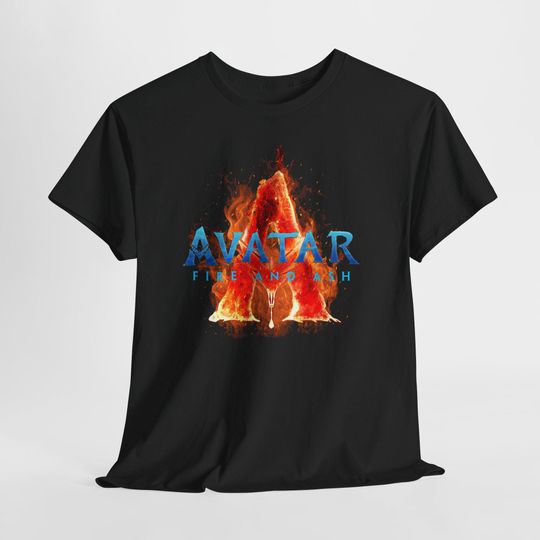 Discover Avatar - Fiery Movie Themed Unisex T-shirt - Movie Fans / Lover Art Themed Design Shirt