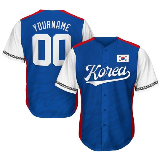 Discover South Korea Heritage Custom Baseball Jersey