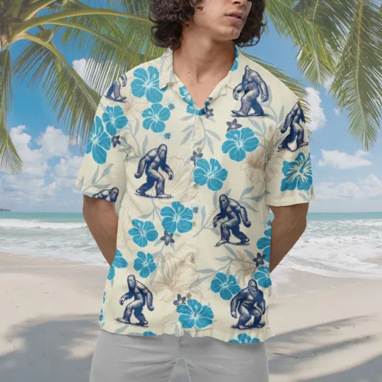 Discover Bigfoot Hawaiian Shirt