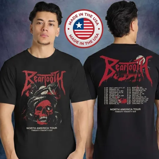 Beartooth Venomous Shadows Tour 2026 Unisex T-Shirt