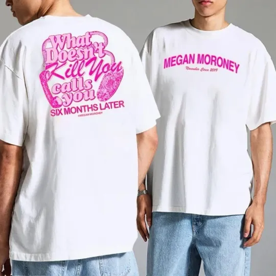 Discover Megan Moroney 6 Months Later Cloud 9 Tour 2026 Lyric T-shirt