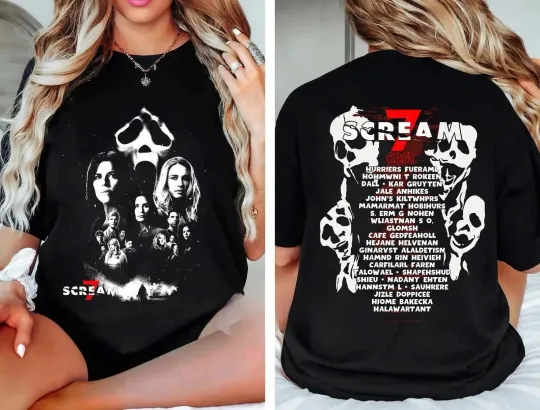 Discover 30th Anniversary of Scream Kill Tour 2026 Trendy Graphic 2Sides Unisex T-Shirt