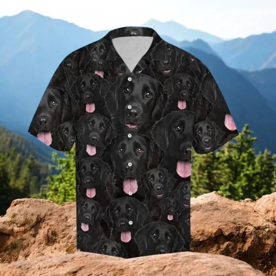 Discover Flatcoated Retriever Hawaiian Shirt Summer Button-Up