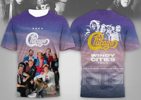 Discover Chicago The Windy Cities Tour AOP 3D T-Shirt