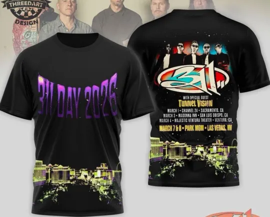 Discover 311 Day 2026 Tour AOP 3D T-Shirt