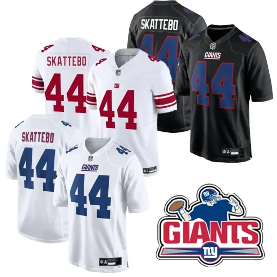 Discover Men's Giantss #44 Cam Skattebo   All Player Jersey S-3XL