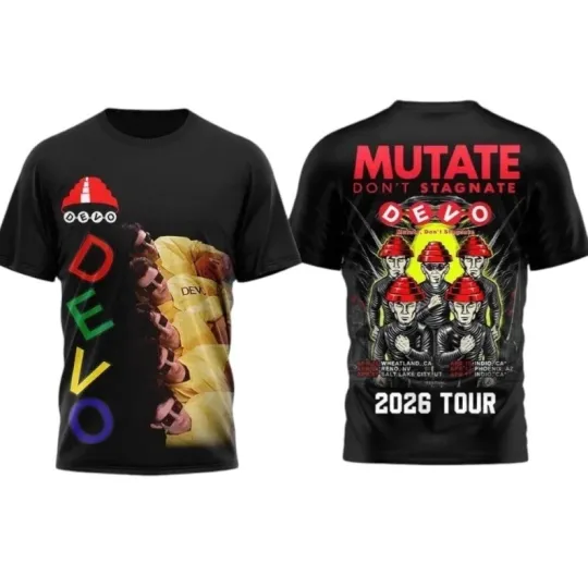 Discover Mutate Don't Stagnate Retro New Wave Tour 3D T-Shirt
