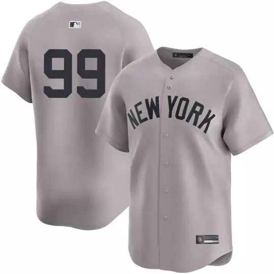 Discover Men's #99 Aaron Judge Gray Road  Player All Jersey