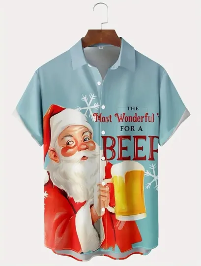 Discover Santa Christmas Hawaiian Shirt