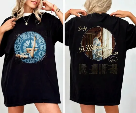 Discover Laufey A Matter Of Time Tour 2026 Cities List For May 12 To August 12 T-Shirt