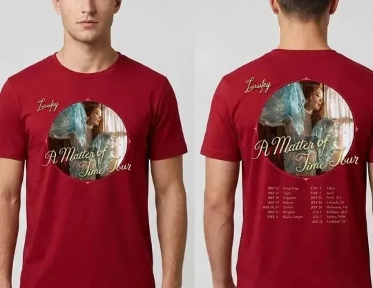 Discover Laufey Announces A Matter of Time Tour Throughout North America 2026 T-shirt ,HD