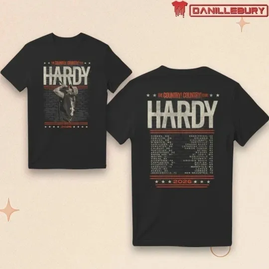 Discover Hardyy Country Country Tour 2026 Unisex 2 side T-Shirt VK10022