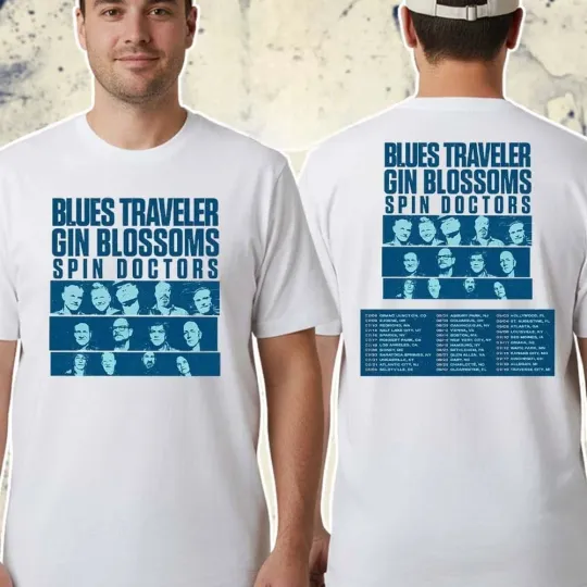 Discover Blues Traveler Gin Blossoms Spin Doctors Tour 2026 Dates List Kicks Off T-Shirt