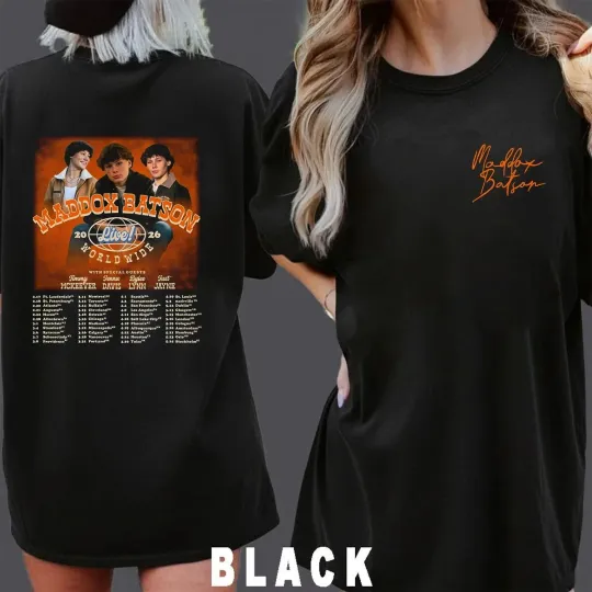 Discover Maddox Batson 2026 Live Worldwide Tour Unisex T-Shirt
