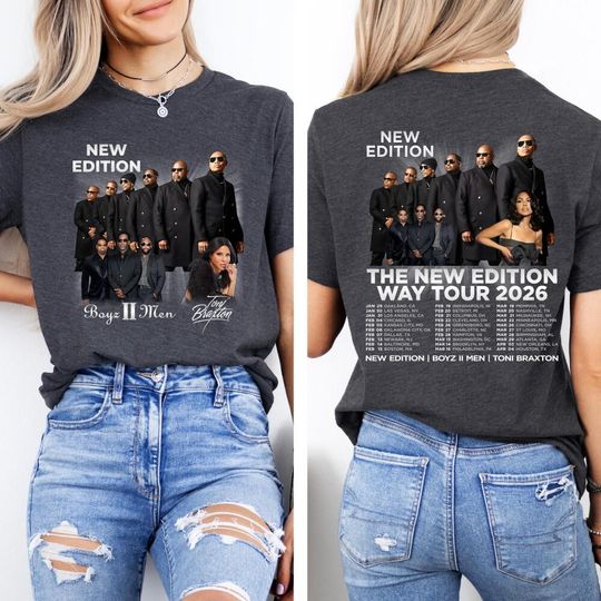 Discover New Edition Way Tour 2026 Shirt, R&B Concert Shirt, New Edition Way Tour Shirt, Concert Matching Tee, Gift for Fans