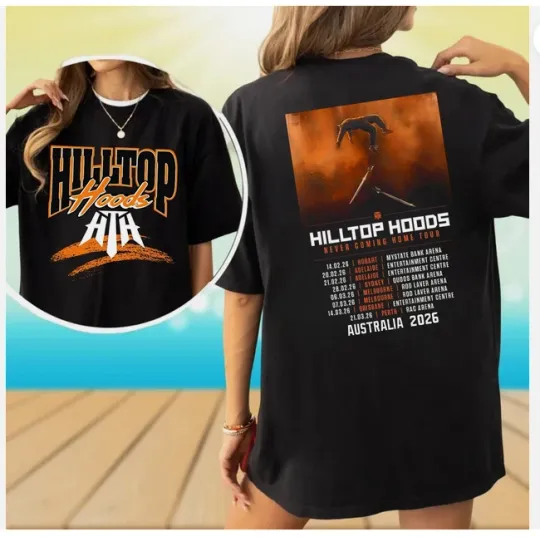 Discover New!!! Hilltop Hoods 2026 Tour Australia Sided T-Shirt