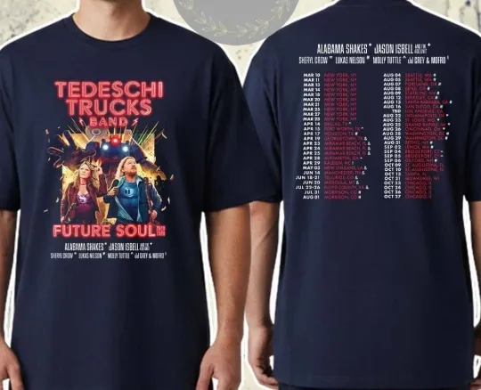 Discover Tedeschi Trucks Band Future Soul 2026 Tour T Shirt