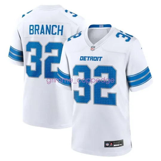 Discover NWT #32 Brian Branch White Men's Jersey 2024 Player Game Jersey (XS-5XL)*