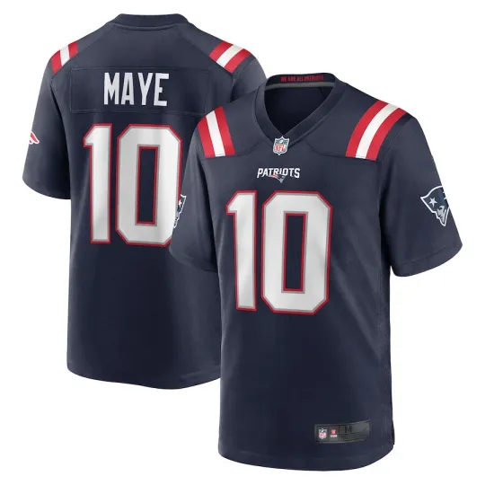 Discover NWT Men's #10 Drake Maye Navy Player Game Stitched Jersey  hot sale=++