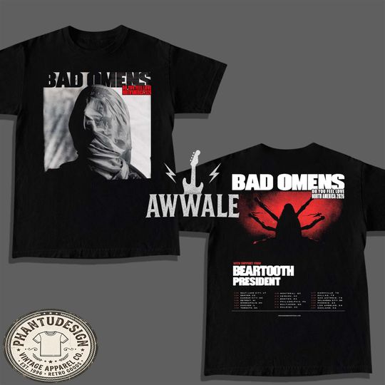 Discover Bad Omens Do You Feel Love 2026 Tour Shirt, High Quality Metal Band Concert Tee, Music Fan Gift
