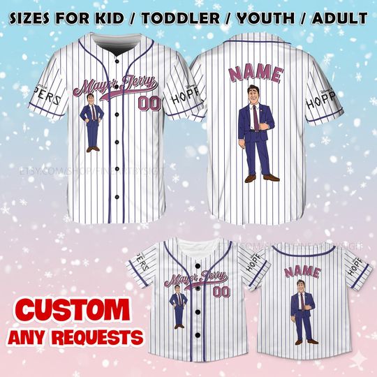 Discover Hoppers Mayor Jerry Jersey Shirt, Custom Pixar Hoppers Jersey, Mayor Jerry Baseball Jersey, Mayor Jerry Fan Shirt, Disney Trip Shirt